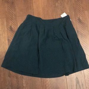 Green plaid skirt